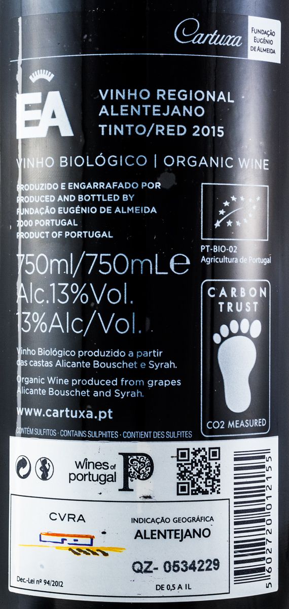2015 Fundação Eugénio de Almeida EA organic red