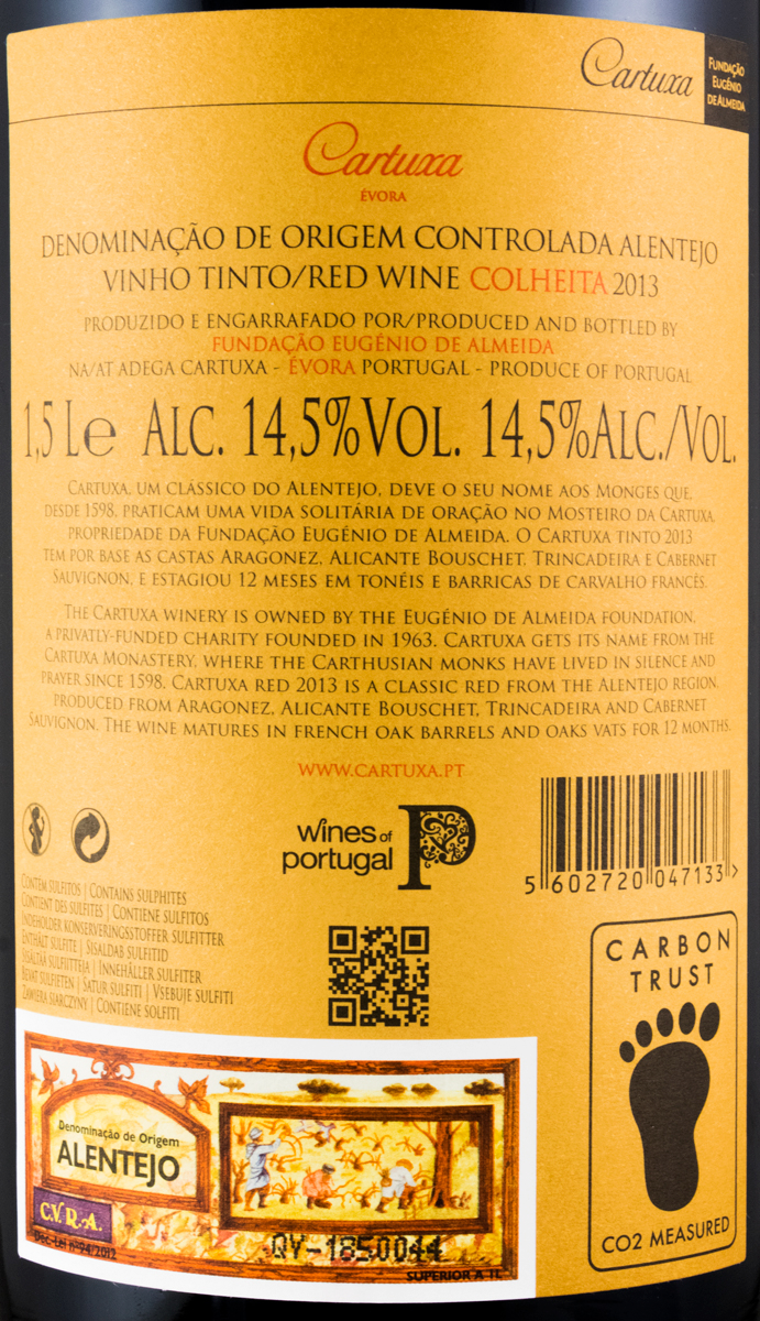 2013 Cartuxa tinto 1,5L (caixa de madeira)
