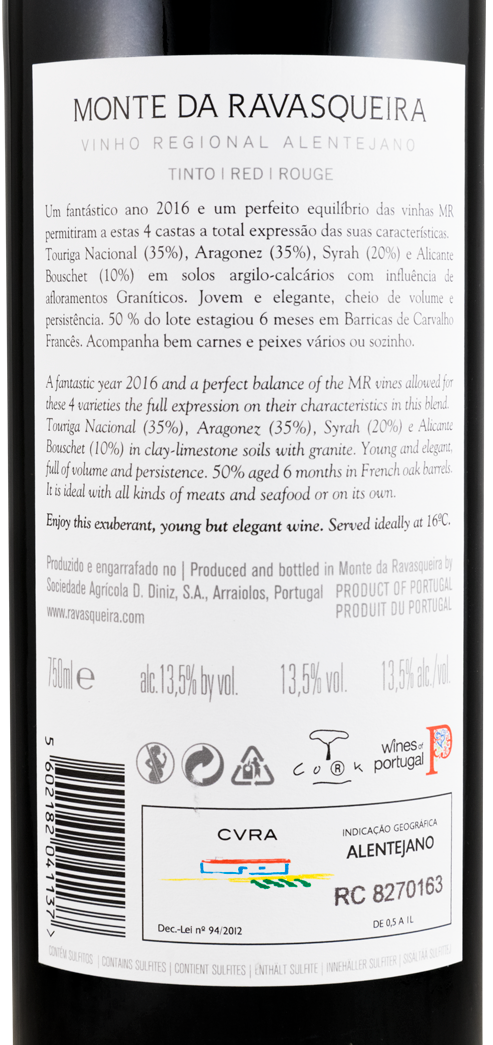 2016 Monte da Ravasqueira tinto