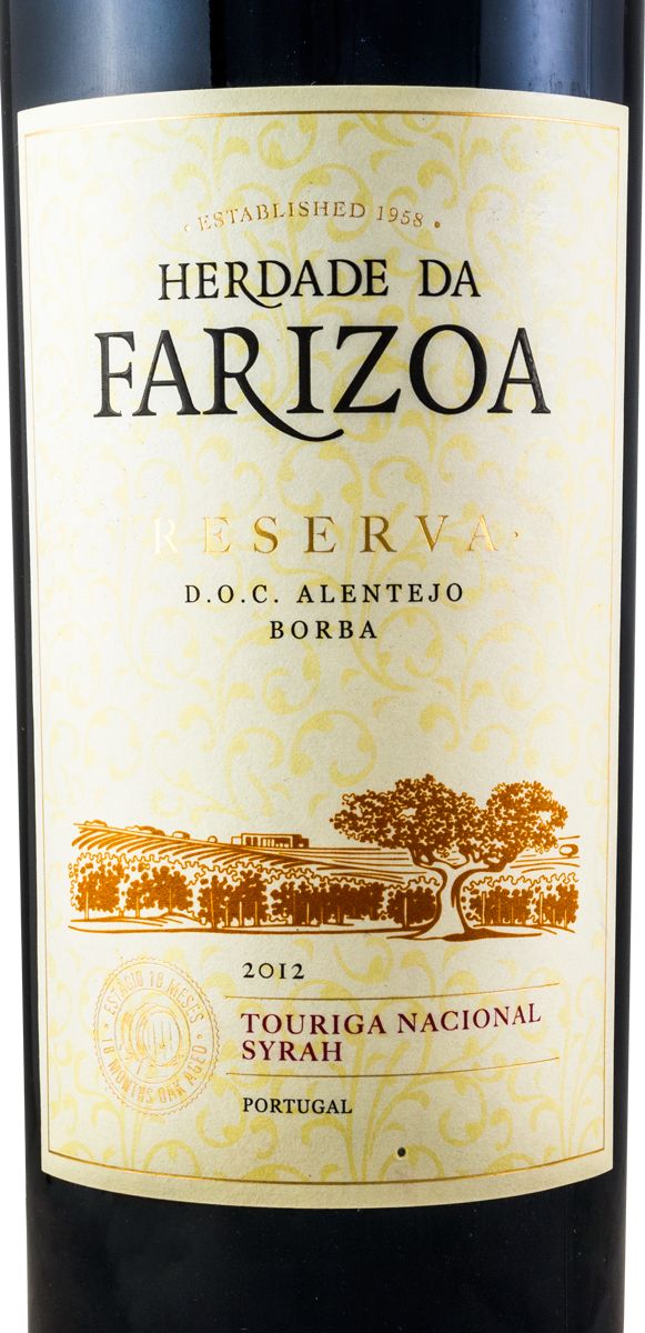 2012 Herdade da Farizoa Reserva red