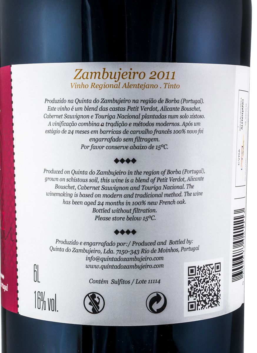 2011 Zambujeiro red 6L