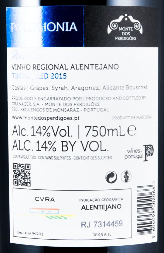 2015 Poliphonia Reserva tinto