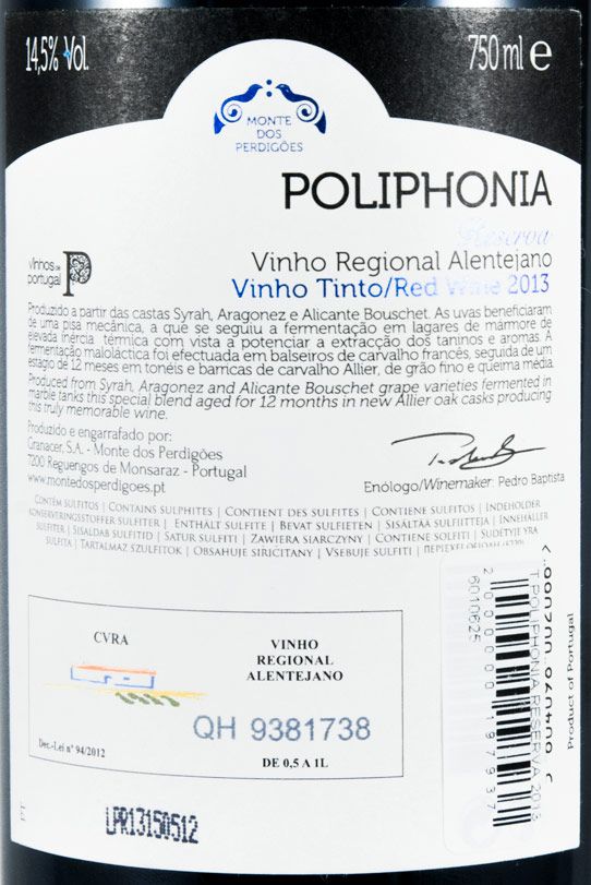 2013 Poliphonia Reserva red