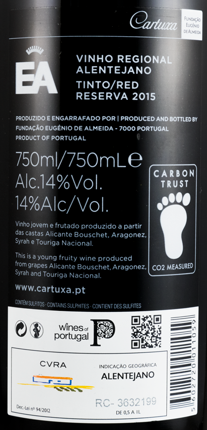 2015 Fundação Eugénio de Almeida EA Reserva tinto
