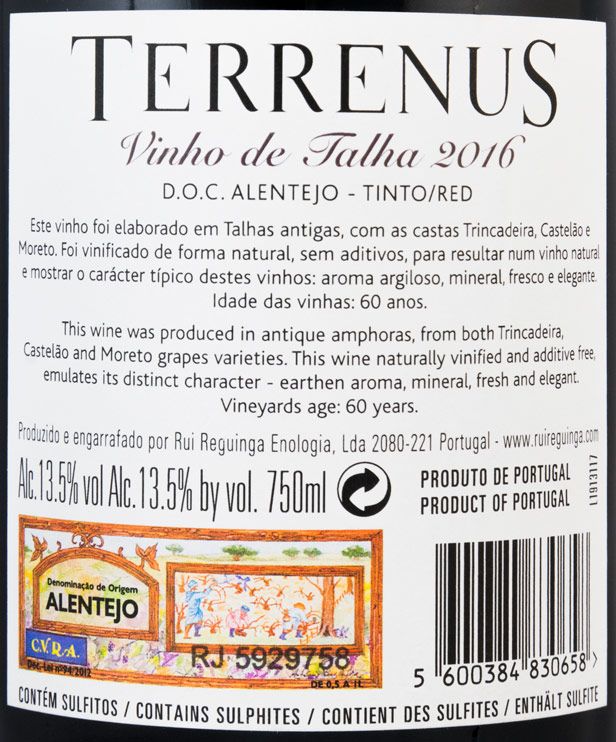 2016 Terrenus Amphorae tinto