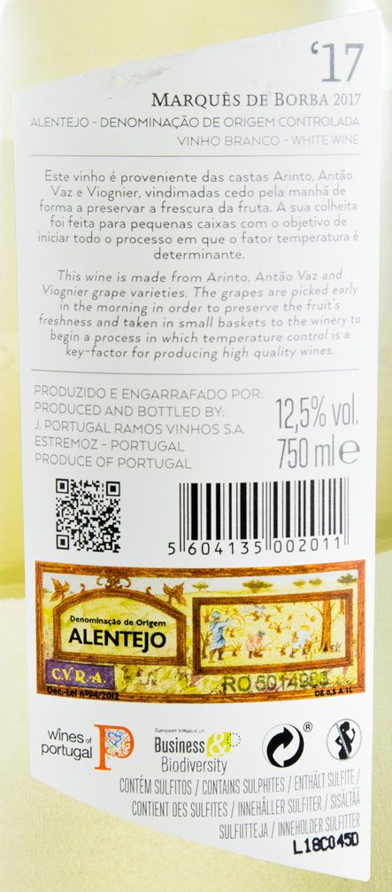 2017 João Portugal Ramos Marquês de Borba white