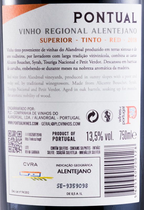 2018 Pontual Superior tinto