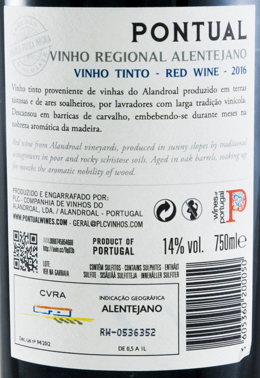 2016 Pontual Syrah red