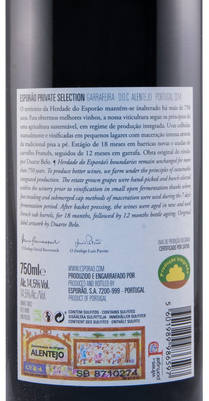 2014 Esporão Private Selection tinto