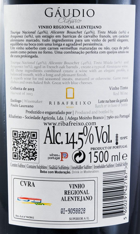 2013 Gáudio Clássico red 1.5L