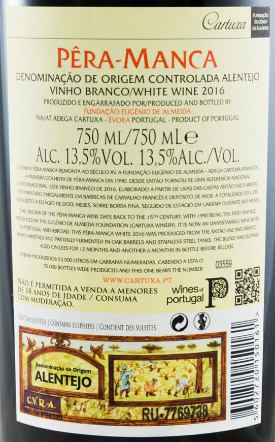 2016 Pêra-Manca branco