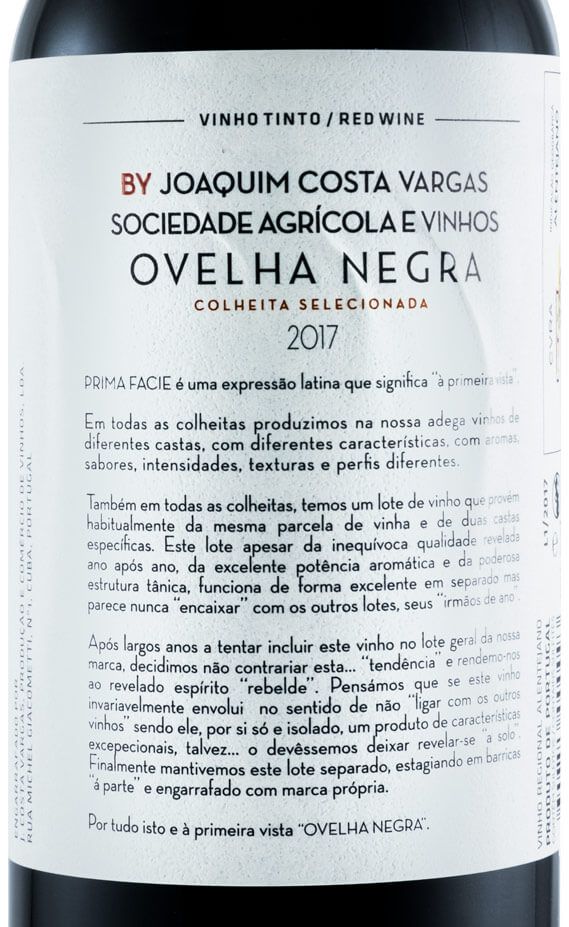 2017 Ovelha Negra Dezasseis tinto