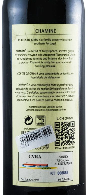 2008 Cortes de Cima Chaminé tinto
