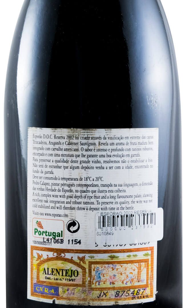 2002 Esporão Reserva red