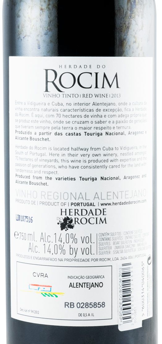 2013 Herdade do Rocim red