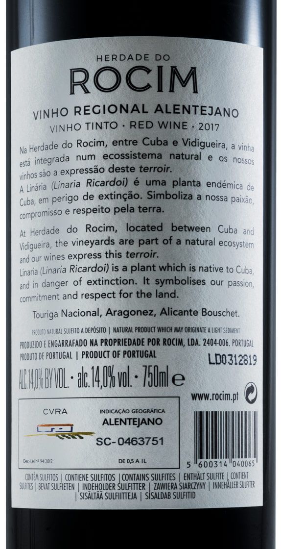2017 Herdade do Rocim red