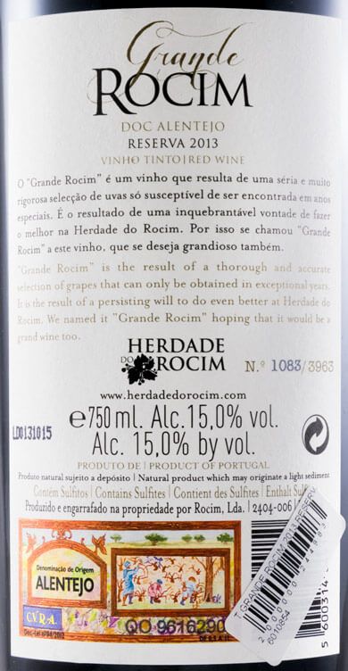 2013 Grande Rocim Reserva tinto
