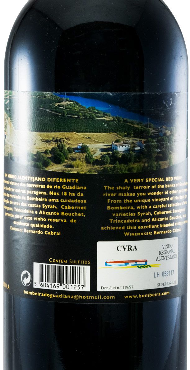 2008 Bombeira do Guadiana Reserva red 1.5L