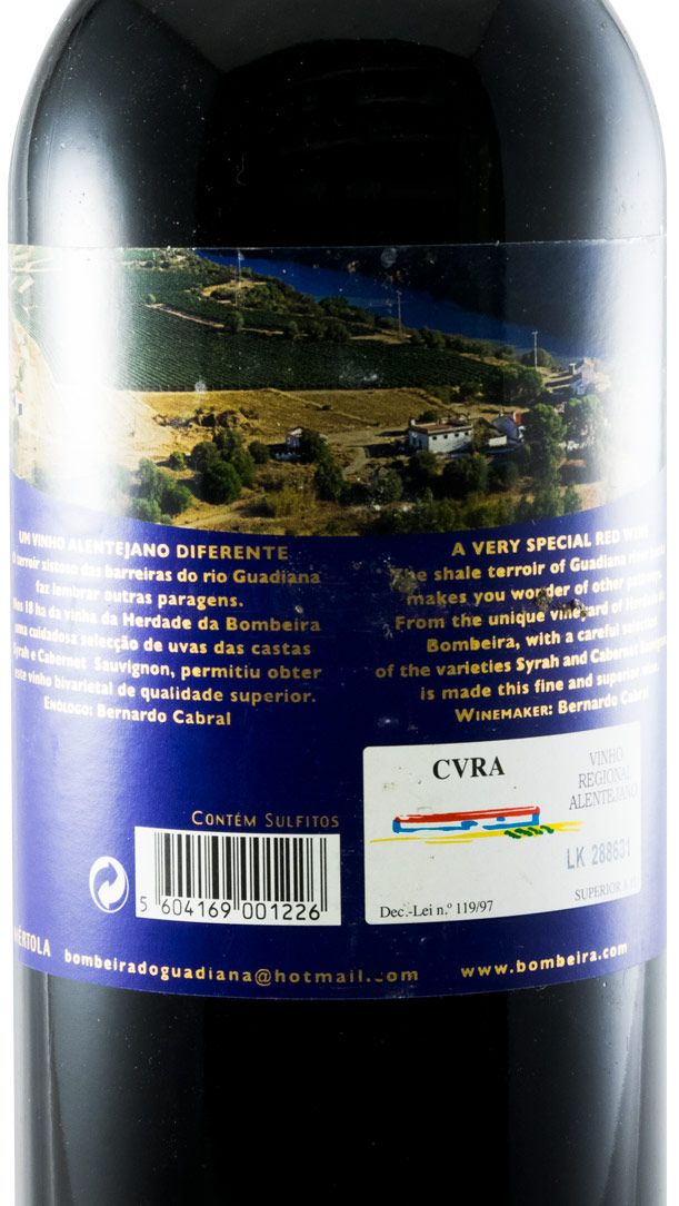 2008 Bombeira do Guadiana Syrah tinto 1,5L