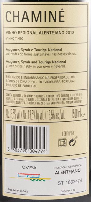 2018 Cortes de Cima Chaminé tinto