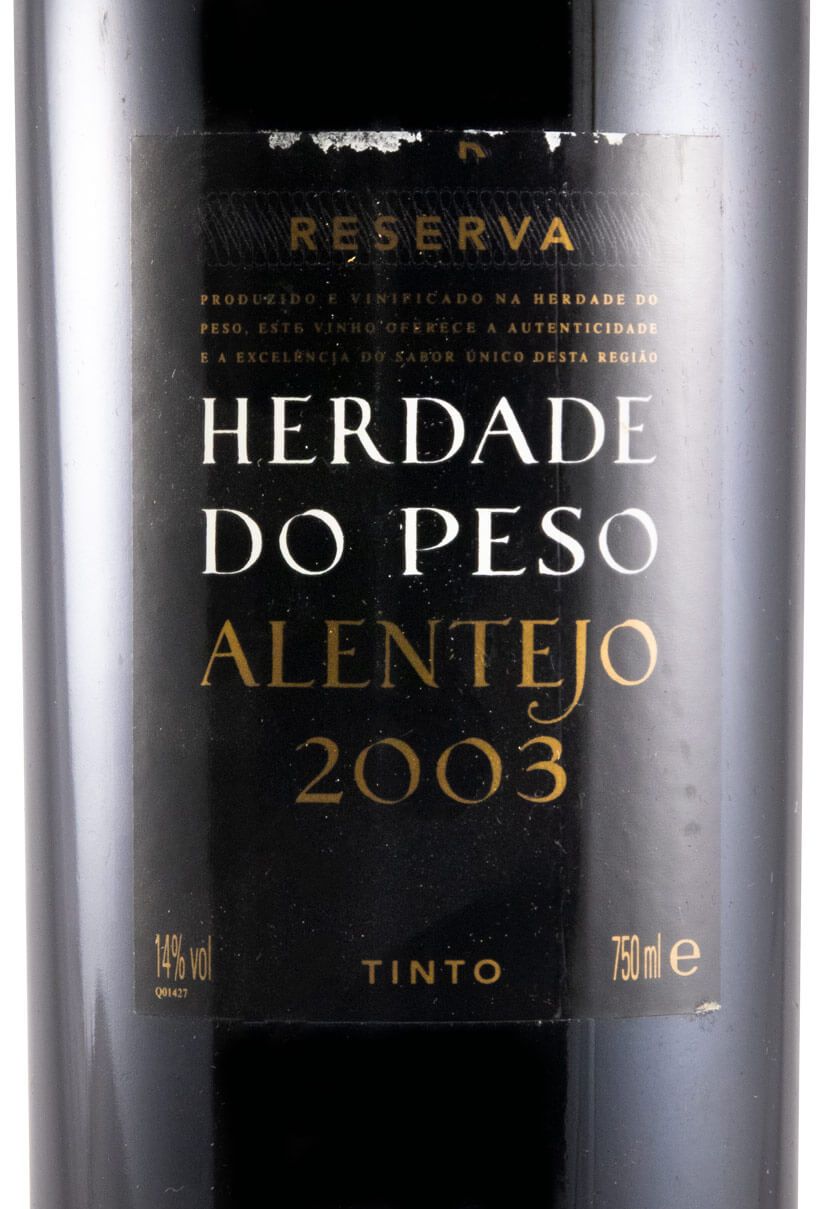 2003 Herdade do Peso Reserva red