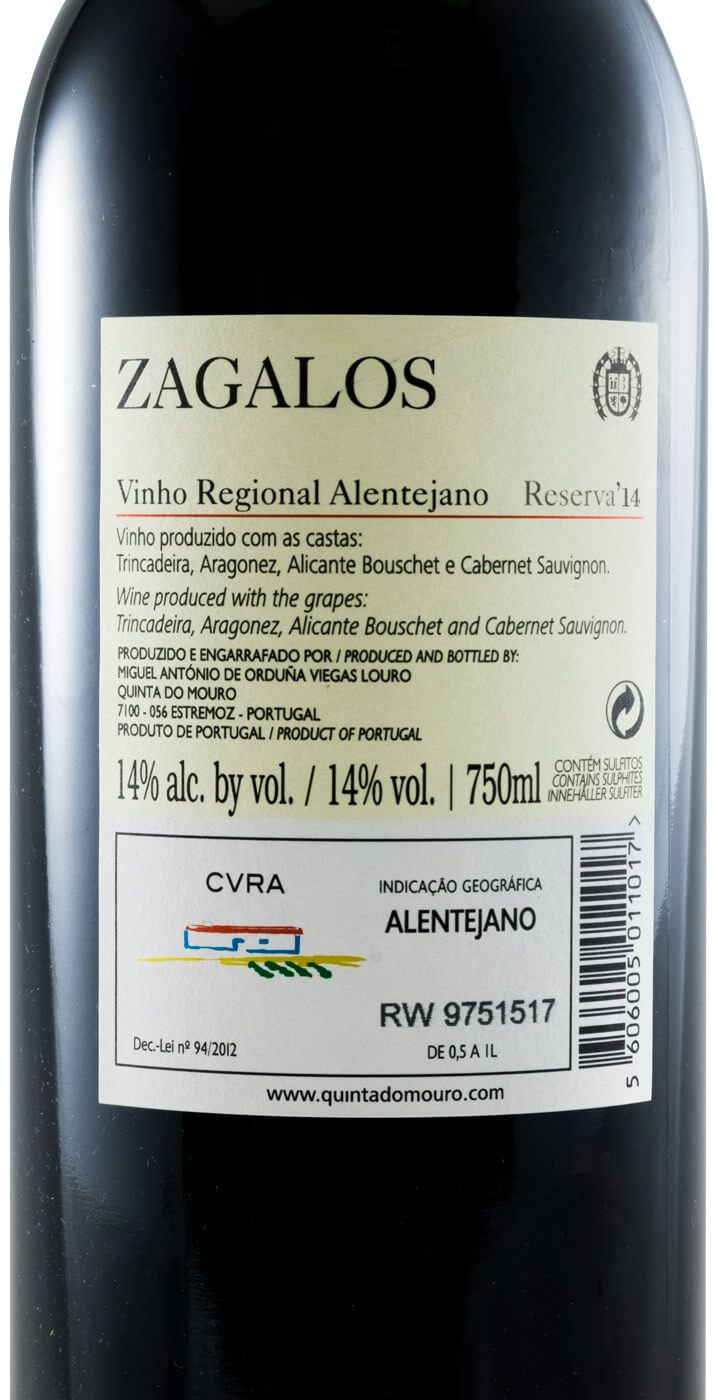 2014 Casa dos Zagalos Reserva tinto