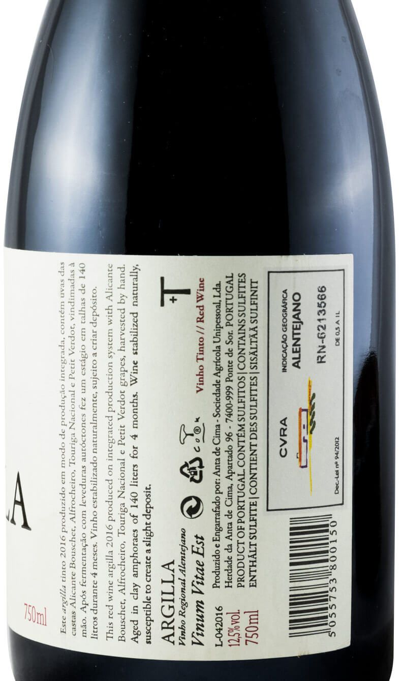 2016 Talha de Argilla tinto