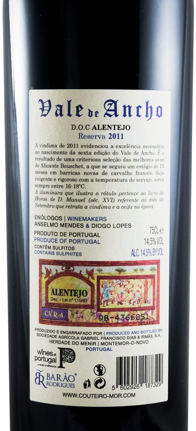 2011 Vale do Ancho Reserva tinto