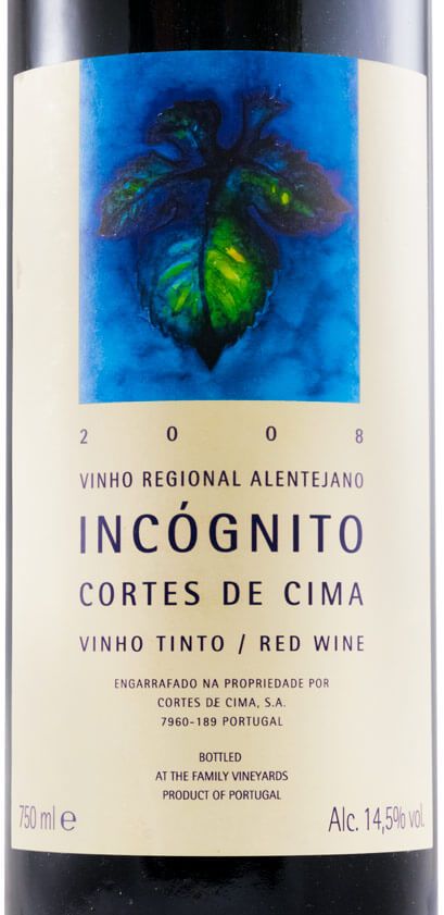 2008 Cortes de Cima Incógnito tinto