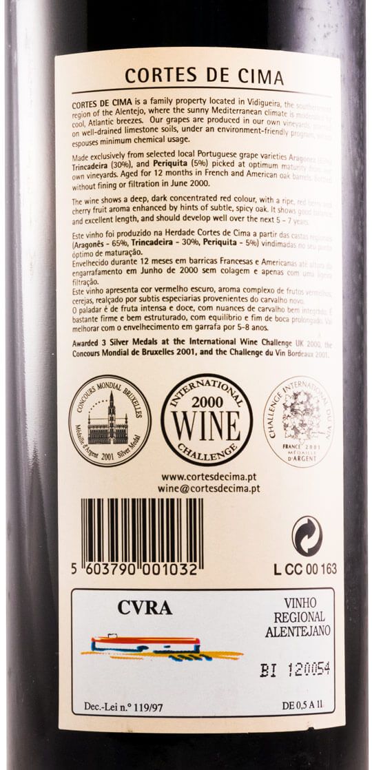 1999 Cortes de Cima tinto