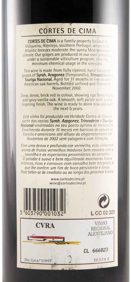 2001 Cortes de Cima red