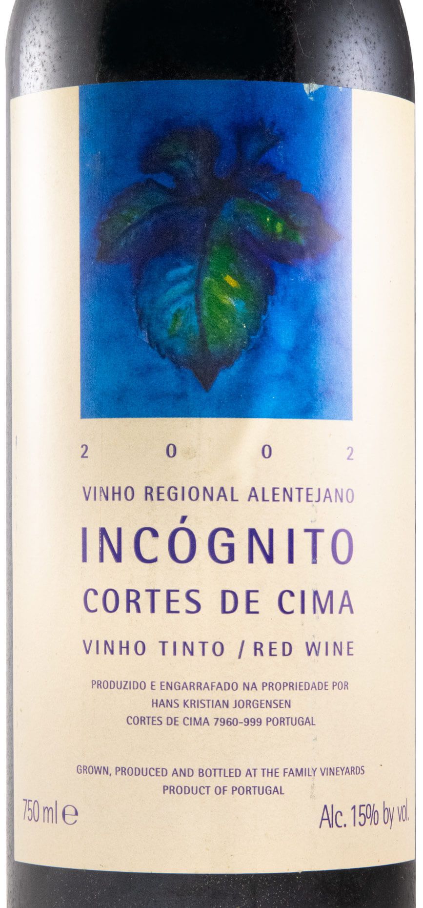 2002 Cortes de Cima Incógnito red