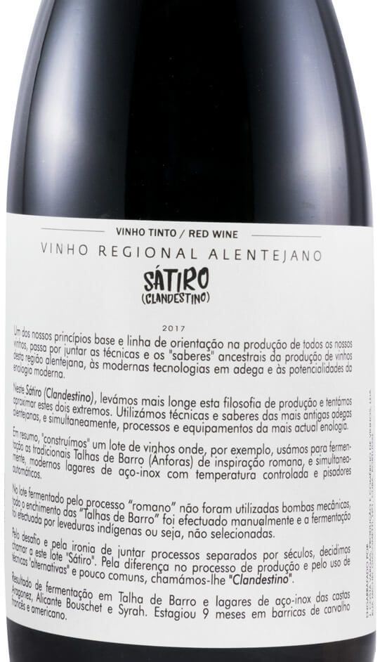 2017 Sátiro Clandestino tinto