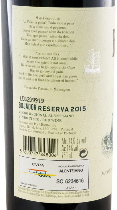 2015 Bojador Reserva red