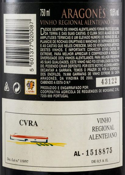 2000 Carmim Aragonês red