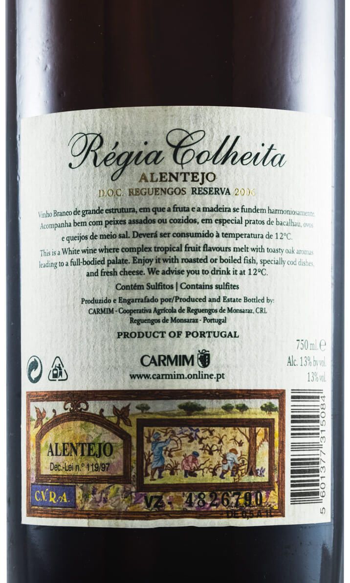 2006 Carmim Régia Reserva branco