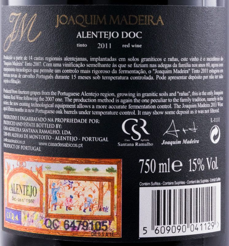 2011 Joaquim Madeira red