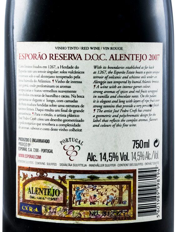 2007 Esporão Reserva red