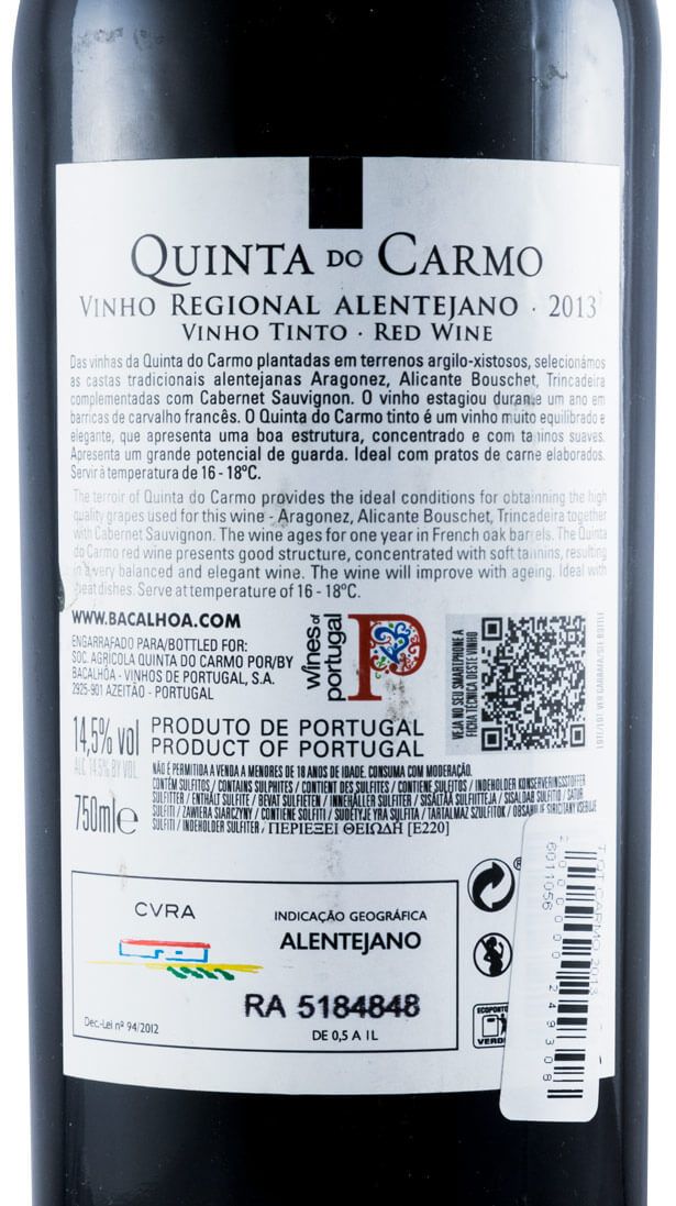 2013 Quinta do Carmo red