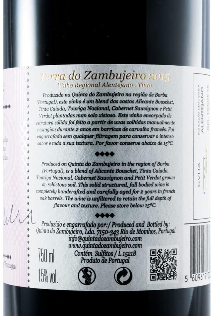 2015 Terra do Zambujeiro red