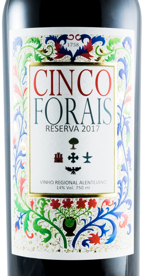 2017 Cinco Forais Reserva red