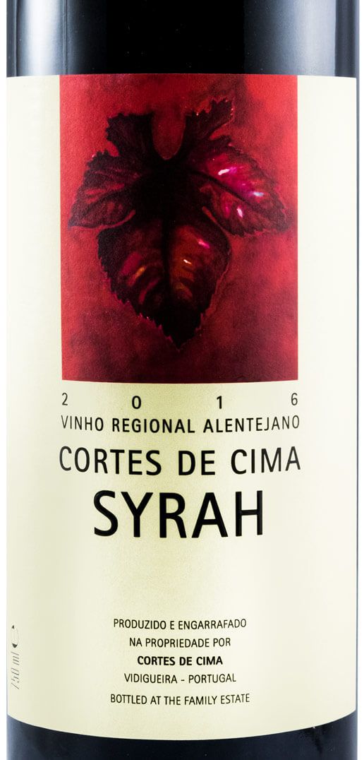 2016 Cortes de Cima Syrah tinto