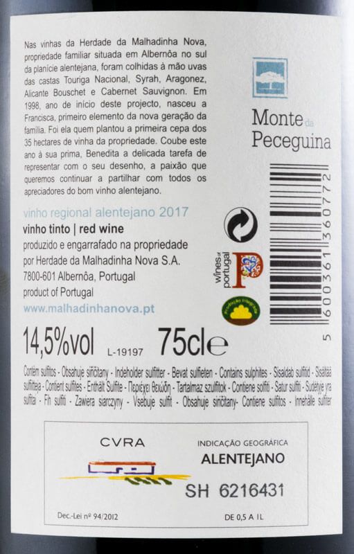 2017 Monte da Peceguina red