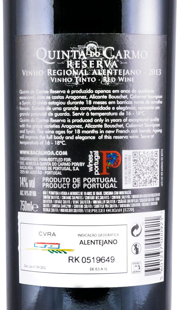 2013 Quinta do Carmo Reserva red