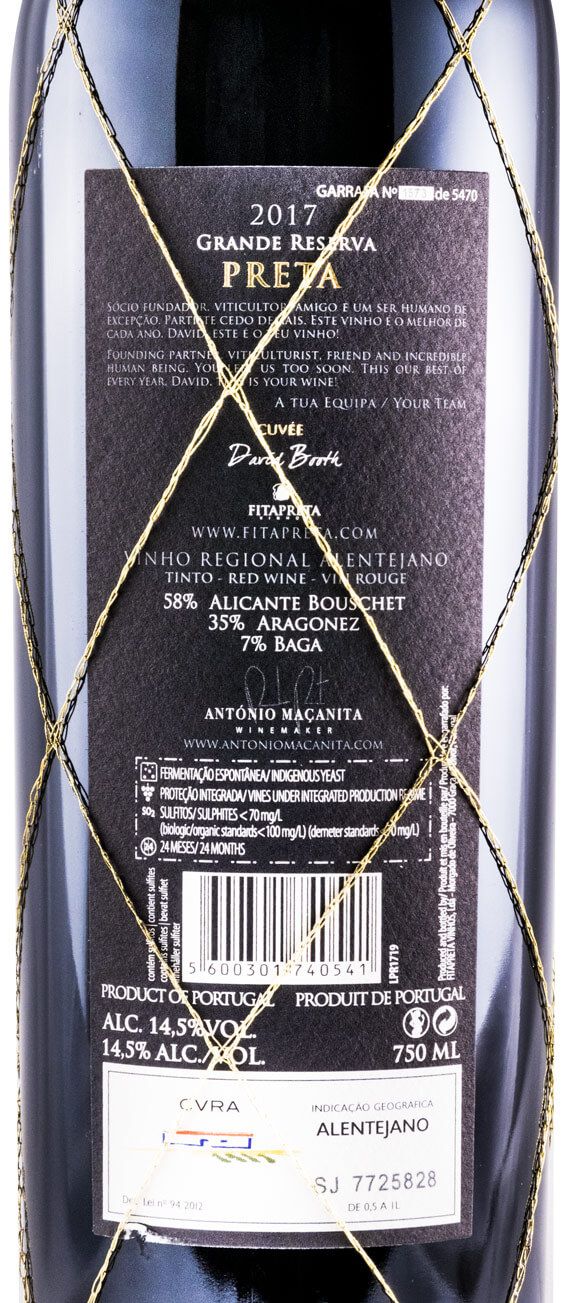 2017 António Maçanita Fita Preta Preta tinto