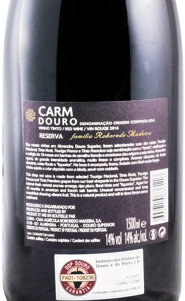 2016 CARM Reserva red 1.5L