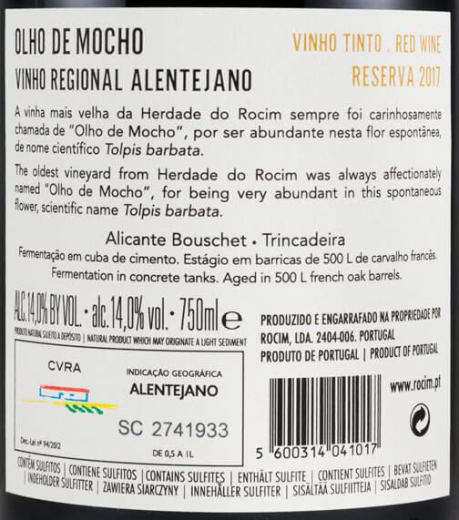 2017 Herdade do Rocim Olho de Mocho Reserva tinto