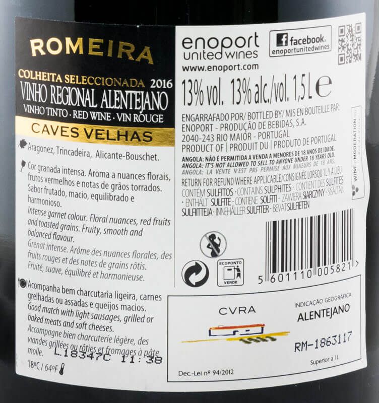 2016 Romeira red 1.5L