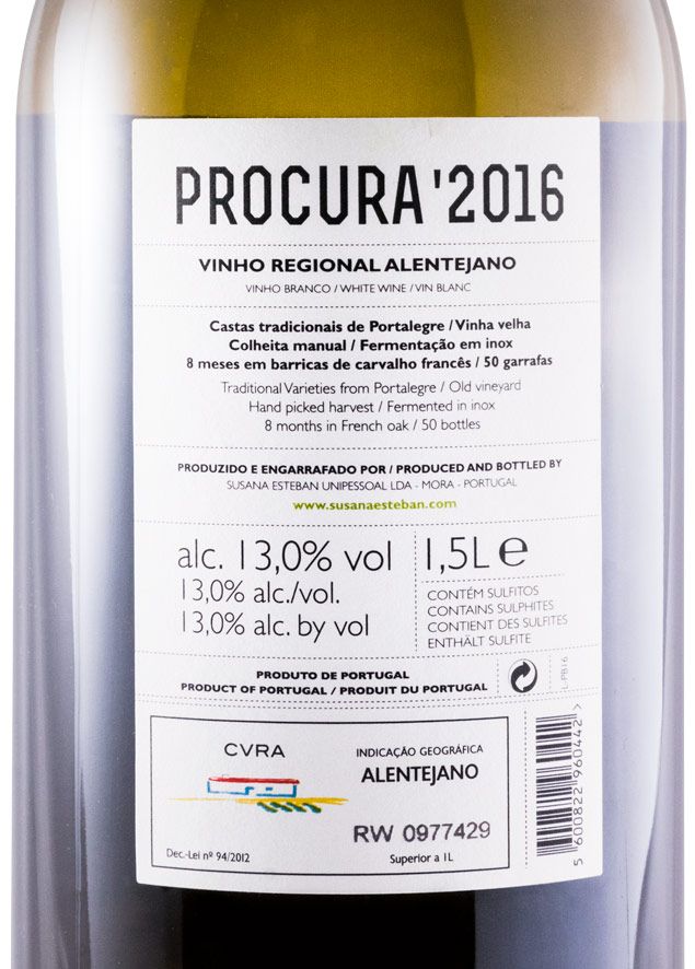 2016 Susana Esteban Procura Vinhas Velhas branco 1,5L