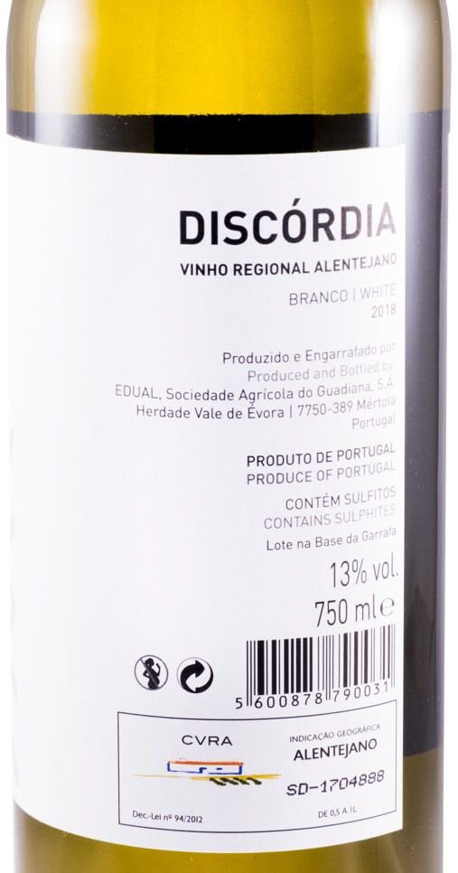 2018 Discórdia white